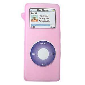 Apple iPod Nano (1st Gen) Pink Silicone Protective Case  Players 