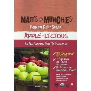Matts Munchies Apple licious Premium Fruit Snack 1 Ounce Packs (12 