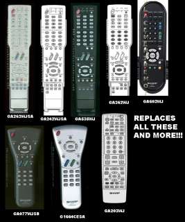 Replacement Remote Control for All Sharp Aquos TVs  