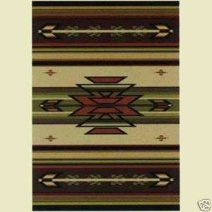 Southwestern Rustic Country Lodge Accent Area Rug  