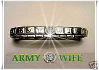 US ARMY WIFE BRACELET MILITARY SUPPORT DEPLOYMENT NEW  
