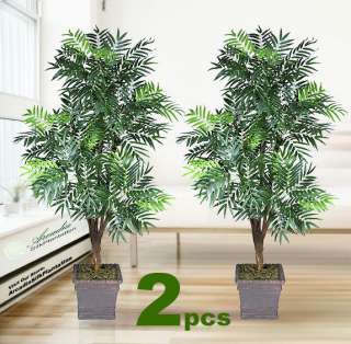 TWO 6 Phoenix Palm x5 Artificial Tree Silk Plant NEW 958  