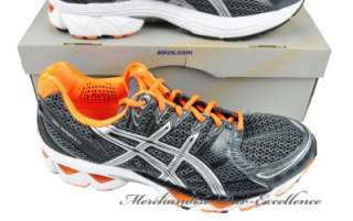 ASICS Gel NIMBUS 12 Running Shoes Black NEON Orange T045N NEW Mens 