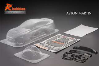 10 Aston Martin DBR9 PC Transparent 190mm RC Car Body  
