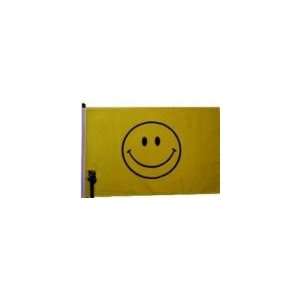  ATV Smiley Face Safety Flag 5/16 Pole with Mounting Bolt 