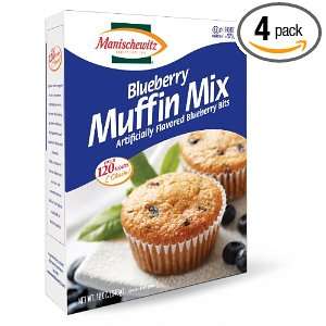 Manischewitz Blueberry Muffin Mix, 12 Ounce Boxes (Pack of 4)  