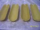 SET OF 4 VINTAGE POTTERY CORN ON THE COB DISHES PATENT 