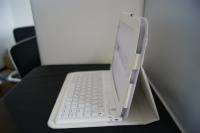 Deluxe iPad 2 Bluetooth Keyboard White Leather Case USA  