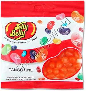 Sunkist TANGERINE Jelly Belly Beans 1to12 3.5 oz Candy  