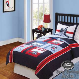   Teenage Hockey Sport Quilt Bedding Set For Twin Full Queen Size  