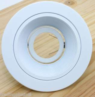 HALO HIGH GLOSS APPLIANCE WHITE TRIM RING WITH WHITE BAFFLE
