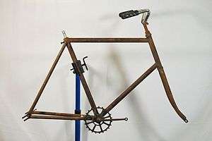 Antique 1890s bicycle frame bike frameset 28 wheels tall boy frame 