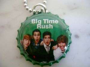 BOY BAND BIG TIME RUSH GROUP BOTTLE CAP NECKLACE  