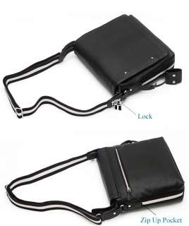 New Mens Awesome Premium PU Leather Black Brown Crossbody 