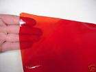 RED High Temp Transparent Plastic 3 sheets, Free S&H