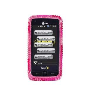LG Rumor Touch Sprint/US Cellular/Virgin Pink Heart Case Mobile Phone 