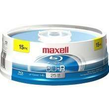 NEW 15 Blank Maxell BD R Blu Ray BDR 25 GB Disc Disks  