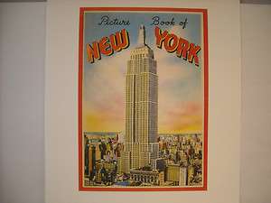 Vintage New York City Picture and Tourist Book Cover  