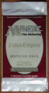 MtG Fallen Empires Booster Pack Factory Sealed Magic 742818065054 