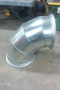 34 90 DEGREE ELBOW FOR PAINT SPRAY BOOTHS  