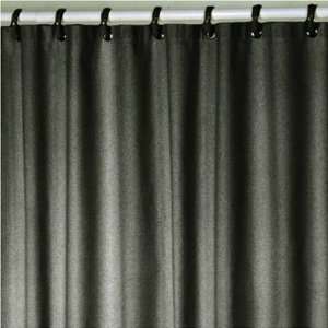 Black Fabric Bath Shower Curtain Liner Bathroom 
