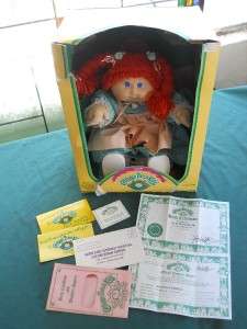 1985 XAVIER ROBERTS CABBAGE PATCH DOLL BOX CERTIFICATE  