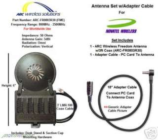   ARC Freedom Antenna & Adapter Cable   Approved By Novatel Wireless