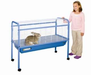 XL Rabbit Guinea Pig Cage Hutch 47x22x37 Stand Included  