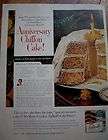 1961 Betty Crocker Flour Anniversary Chiffon Cake Ad