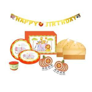   Safari First Birthday Party Supplies Kit for 8 Guests Toys & Games