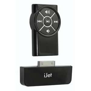    iJet Wireless RF Remote Receiver for iPod   Black Electronics