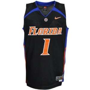  Nike Florida Gators #1 Black Tackle Twill Basketball 