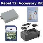 Canon EOS Rebel T2i Camera Accessory Kit By Synergy, Battery, Charger 