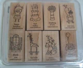 Stampin Up LITTLE HELLOS Rubber Stamps 2003  