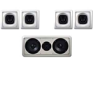   Acoustic Audio Home Surround Sound Speakers w/6.5 Center Channel