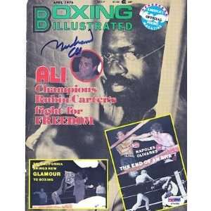   Boxing Illustrated W/PSA DNA LOA   Autographed Boxing Equipment