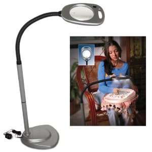  Mighty Bright LED Floor Light and Magnifier 2x 5x Health 