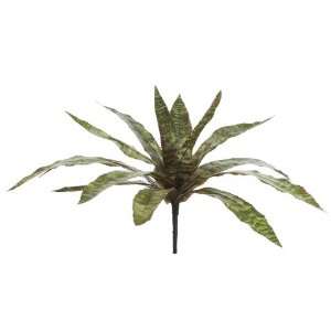  Faux 11.5 Bromeliad Plant Green Burgundy (Pack of 12 