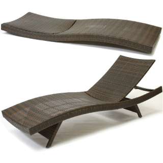 Set of 2 Outdoor Patio Pool Wicker Chaise Lounge Chairs 817056012006 