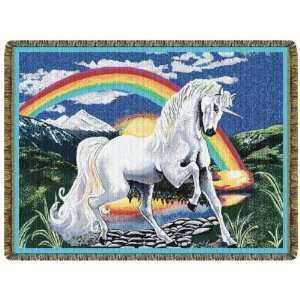  Unicorn Tapestry Throw L10138
