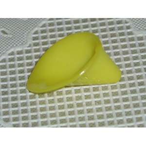  Opaque Yellow Calla Lily Lucite Focal Bead Arts, Crafts 