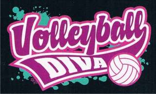 VOLLEYBALL DIVA Cool Ball Sport Game Volleybal T Shirt  