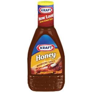 Kraft Honey Squeeze Bottle Barbecue Sauce 18 oz (Pack of 12)  