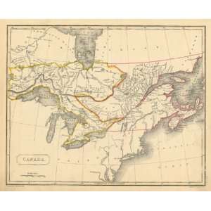  Arrowsmith 1836 Antique Map of Canada