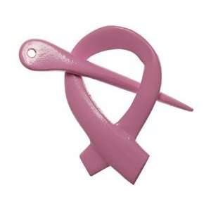  Breast Cancer Shawl Pin Light Pink Ribbon 