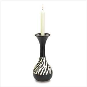  Zebra Stripe Candle Holder   Style 37985