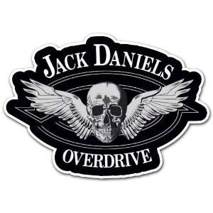  Jack Daniels Overdrive Whiskey Label Car Bumper Sticker 