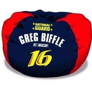 NASCAR Racing Greg Biffle 32X32 Beanbag Chair   Auto Racing Fan Shop