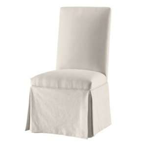 Parsons Chair Slipcover   Ballard Essentials Fabrics Small Black Check 