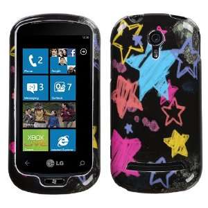  Chalkboard Star Black Phone Protector Cover for LG C900 